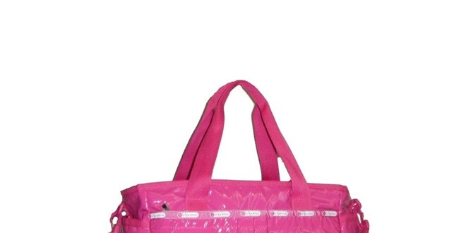 Dámská lakovaná růžová kabelka LeSportsac