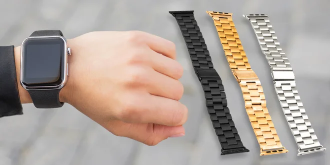 Ocelové řemínky a ochranná sklíčka pro Apple Watch