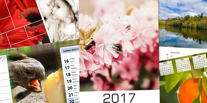Kalendáře na rok 2017 z vlastních fotografií
