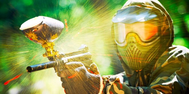 Paintballová přestřelka – vybavení a 100 kulí