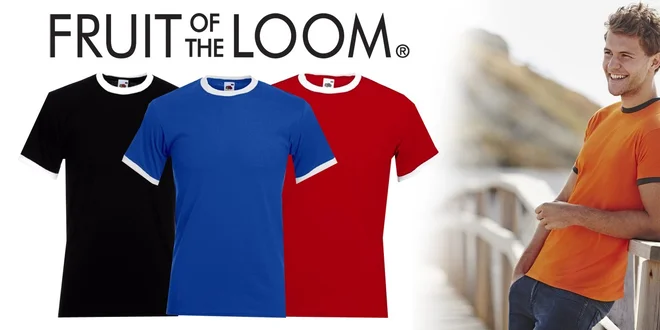 Pánská trička Fruit of the Loom RINGER