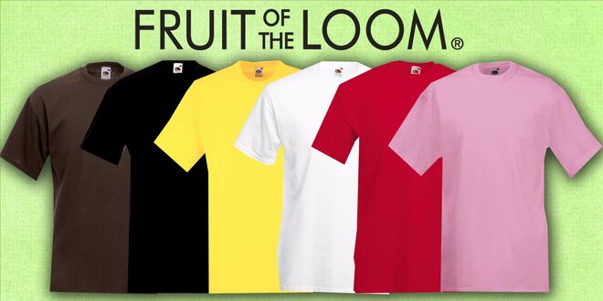2 pánská trička Fruit of the Loom VALUEWEIGHT