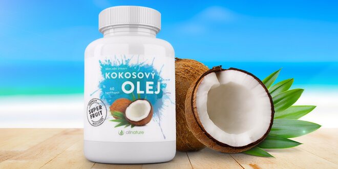 Kokosový olej Allnature v 60 kapslích