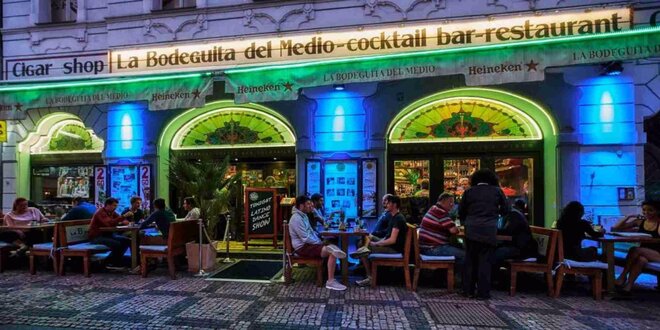 6chodové menu v La Bodeguita del Medio pro dva