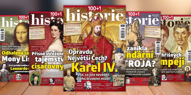 Předplatné časopisu 100+1 historie – rozlouskněte historické záhady