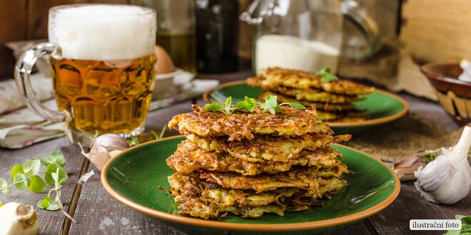 Výborné pivo a bramboráky u Švejka