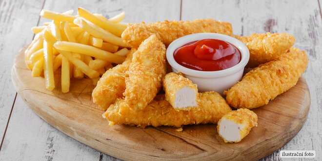 Kilo kuřecích dobrot s hranolky až k vám domů