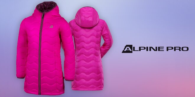 Dívčí zateplený kabát Alpine Pro