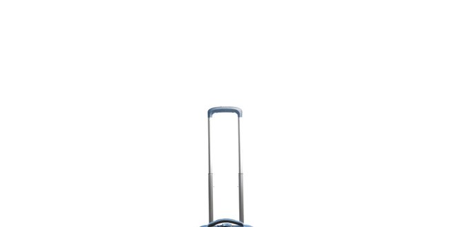 Modrý látkový cestovní kufr na kolečkách Tommy Hilfiger