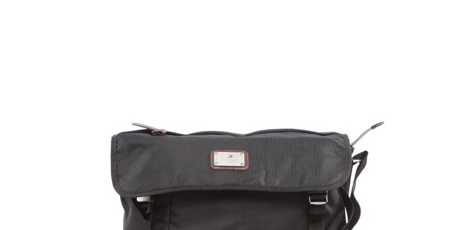 Černá nylonová taška přes rameno Tommy Hilfiger