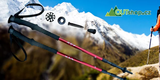 Švýcarské trekové hole značky KV+