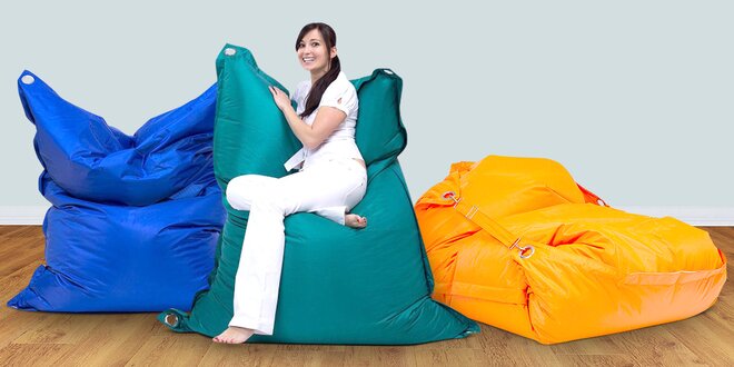 Velké sedací pytle Omni Bag s popruhy 191x141 cm