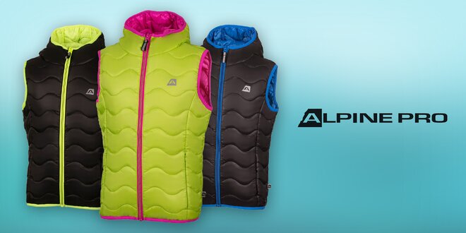 Dětské zateplené bundy a vesty Alpine Pro