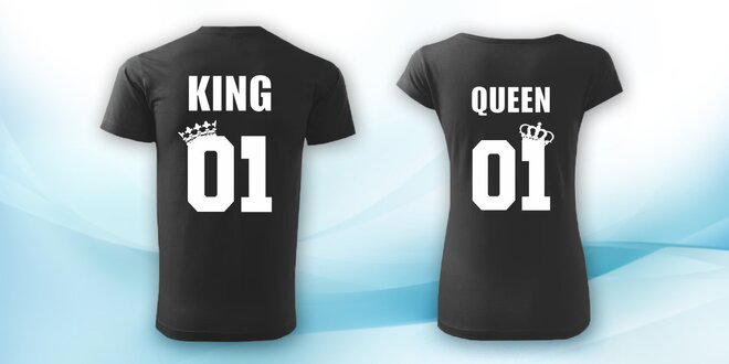 Párová trička King & Queen