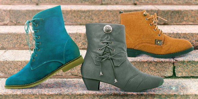 Dámské kotníkové boty na podzim nebo do zimy