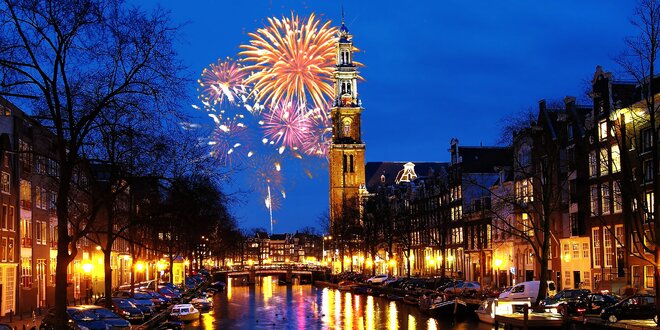Silvestr v Amsterdamu s dopravou a průvodcem