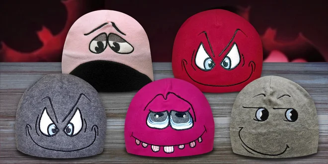 Originálne fleecové čiapky Mess Crazy Caps