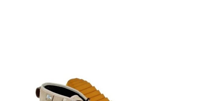 Pánské béžové kožené boty Lacoste