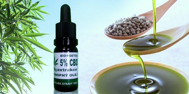 Konopný olej Bio Detox 5% CBD 10 ml