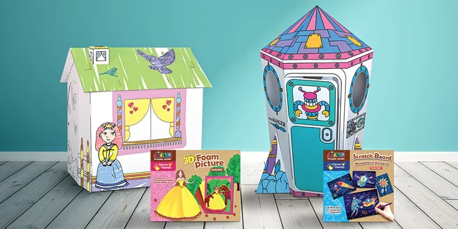 Kreativní dětské sady pro rozvoj zručnosti