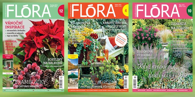 Roční předplatné časopisu Flóra na zahradě na rok 2017