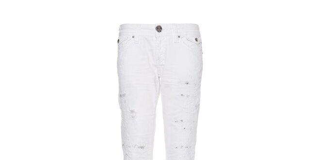 Dámské bílé džíny Miss Sixty s módním prodřením