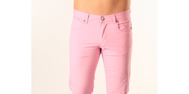 Pánské světle růžové kalhoty SixValves