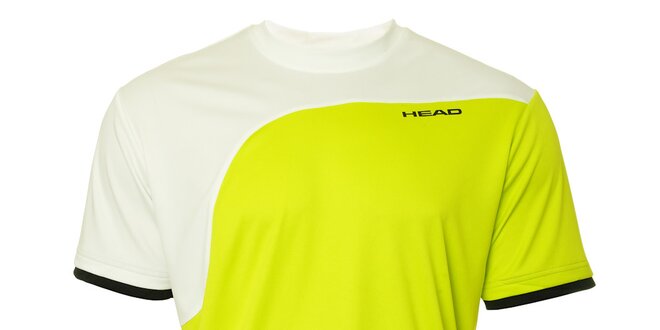 Pánské žluto-bílé sportovní triko Head