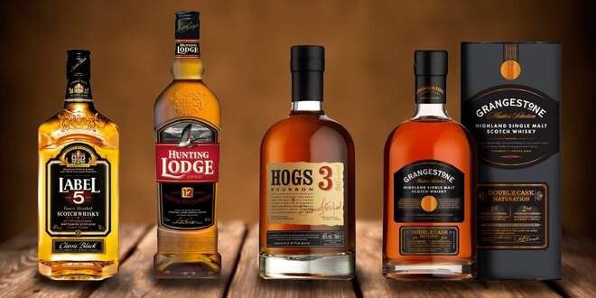 Skotská, irská whisky, bourbon či brandy