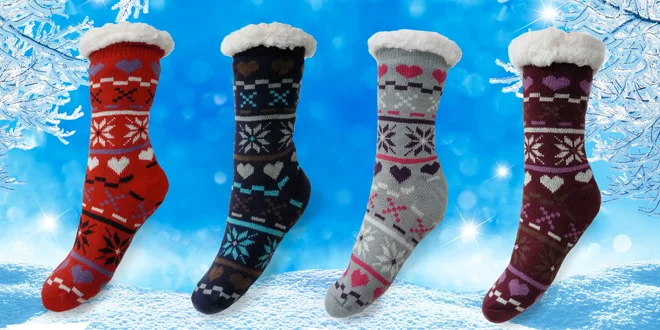 Hedvábně jemné bambusové domácí ponožky