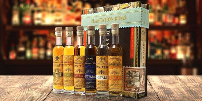 Degustační dárková kazeta se 6 rumy Plantation