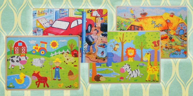 Dětské dřevěné puzzle pro kluky i holky