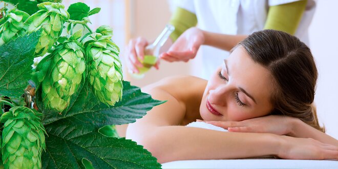 Relaxační koupel s pivní pěnou a olejem + masáž