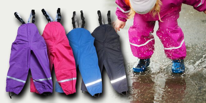 Dětské termo kalhoty do deště