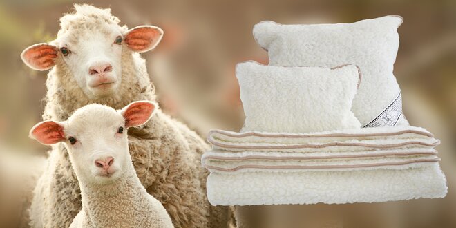 Ustelte si s přikrývkami a polštáři z ovčí vlny