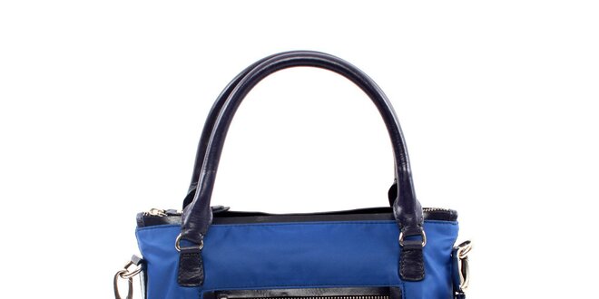 Dámská menší modrá nylonová kabelka Pertegaz