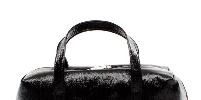 Dámská černá kabelka s vystouplým vzorem Pertegaz