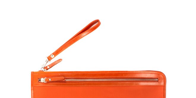 Dámská oranžová nylonová peněženka Pertegaz do kabelky