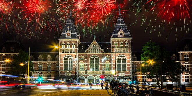 Silvestr v Amsterdamu s festivalem světel