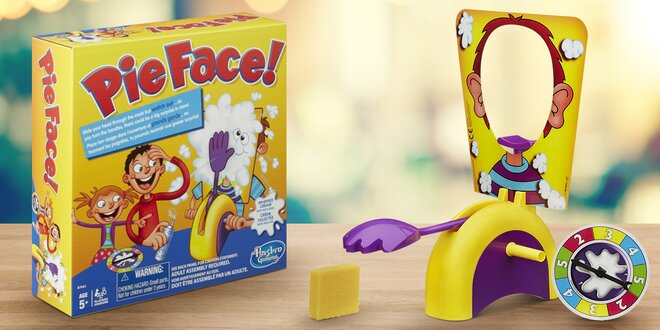 Zábavná společenská hra pro děti Pie Face!