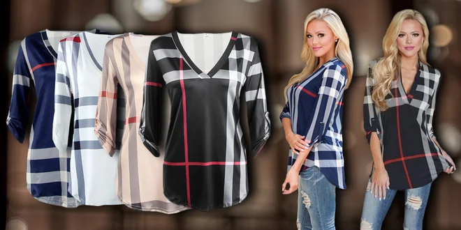 V britském stylu: Elegantní blůzka s pruhy
