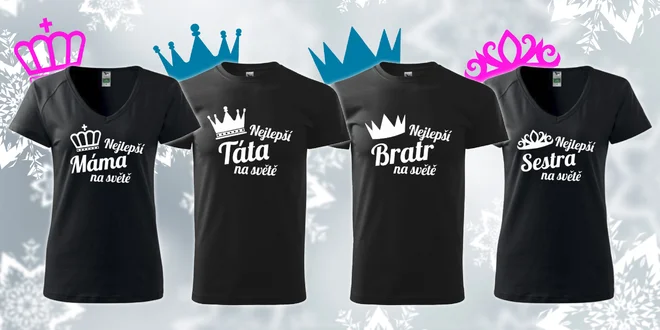 Parádní trička pro celou rodinu