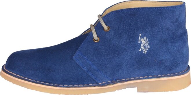 Pánské světle modré semišové boty U.S. Polo