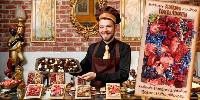 Ručně vyráběné Rothschildovy čokolády