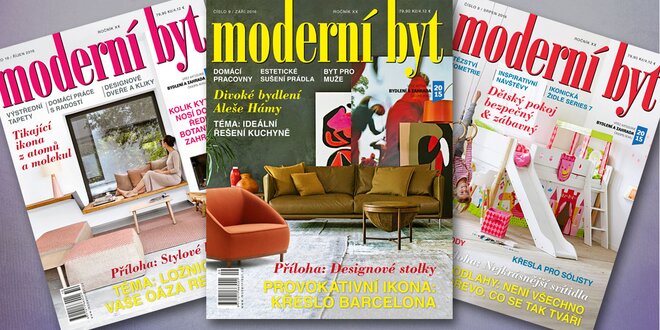 Roční předplatné časopisu Moderní byt 2017