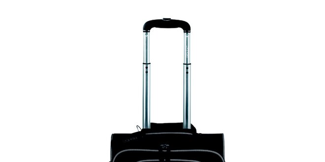Černo-béžový malý kufr na kolečkách Esprit