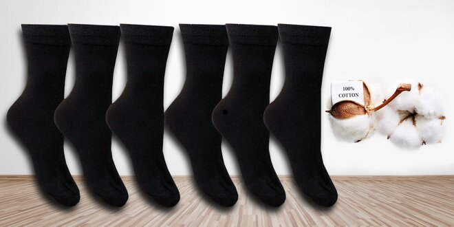 Klasické vysoké bavlněné ponožky pro muže i ženy