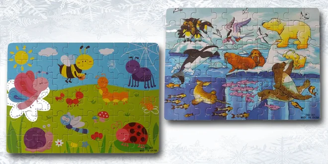 Dětské dřevěné puzzle pro kluky i holky