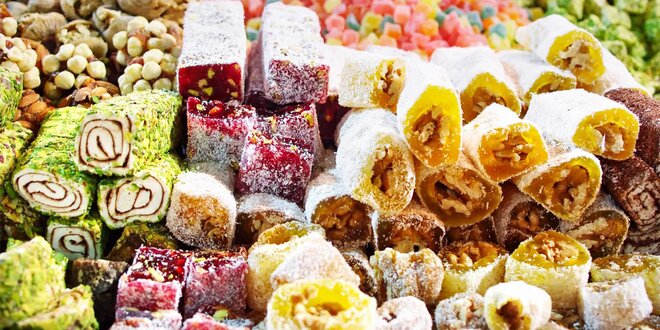 Orientální turecké sladkosti v dárkovém balení