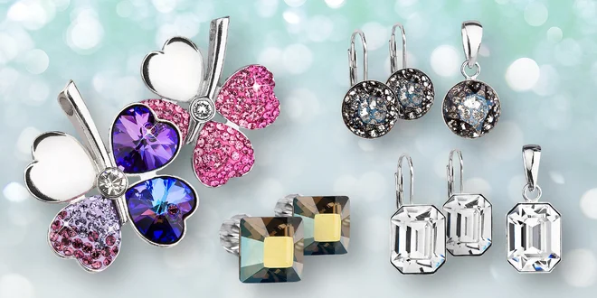 Stříbrné šperky s krystaly Swarovski Elements